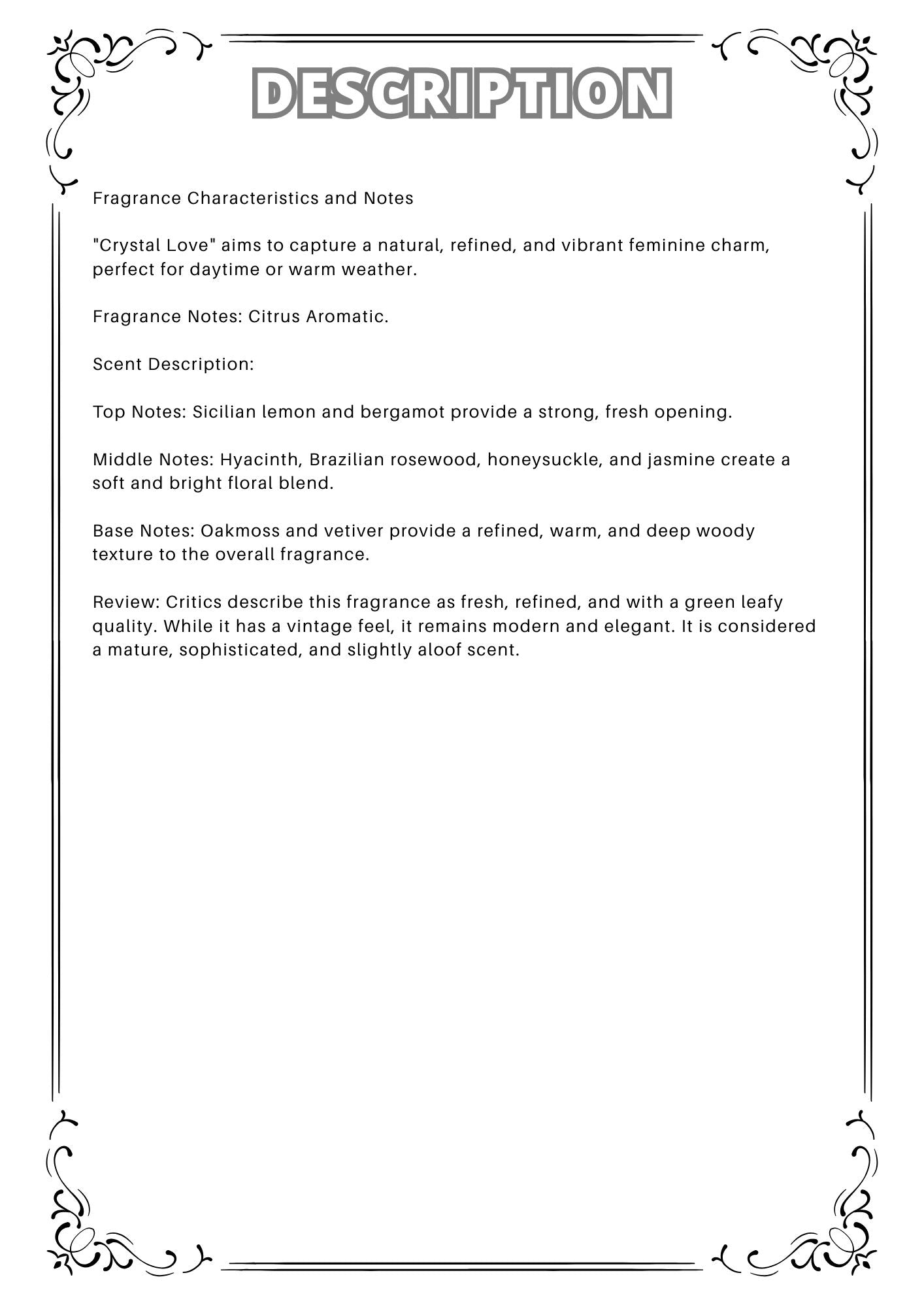 W65 - Chanel Cristalle EDT Travel Spray 2ml, 5ml, 10ml 香奈兒水晶戀淡香水 分裝瓶