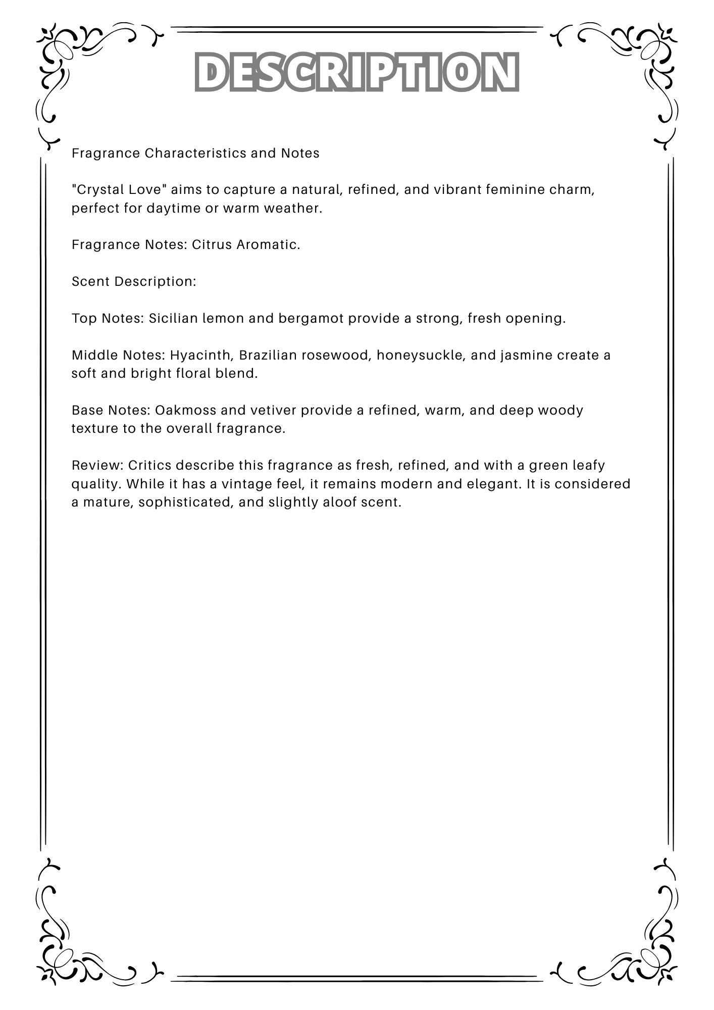 W66 - Chanel Cristalle EDT Travel Spray 2ml, 5ml, 10ml 香奈兒水晶戀淡香水 分裝瓶