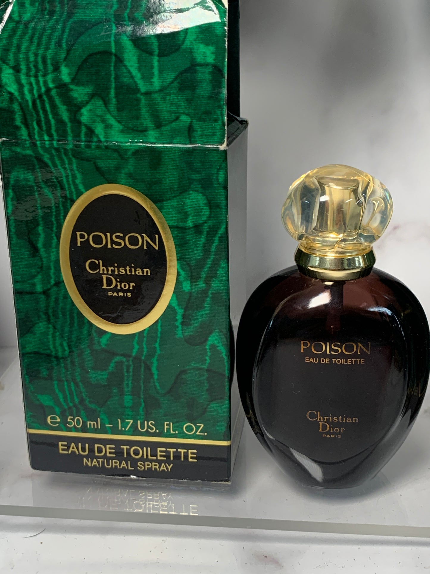Rare Christian Dior Posion Eau de Toilette EDT 50ml 1.7 oz - CD