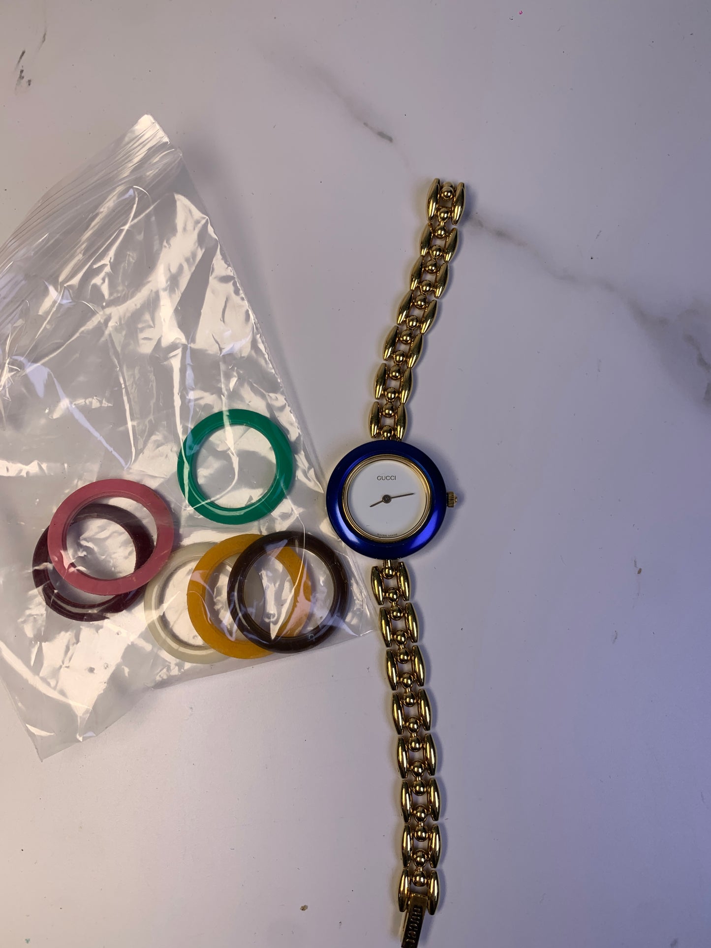 Gucci gold tone watch bezel 7 color - 130525