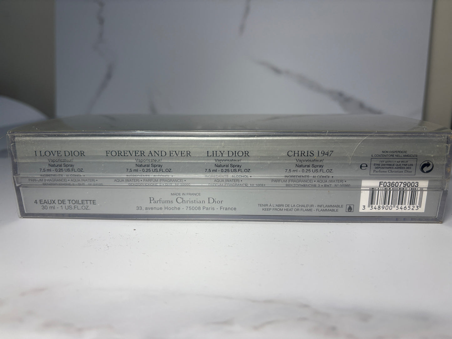 Auth Christian Dior Set 4 in 1 EDT Eau de Toilette - 120225