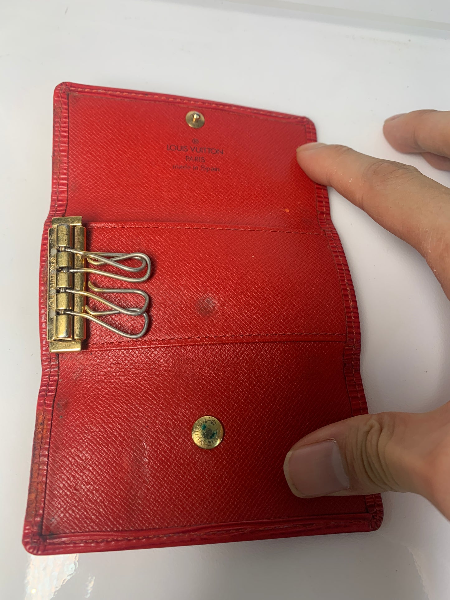 Rare Women Louis Vuitton EPI key holder wallet - 040424