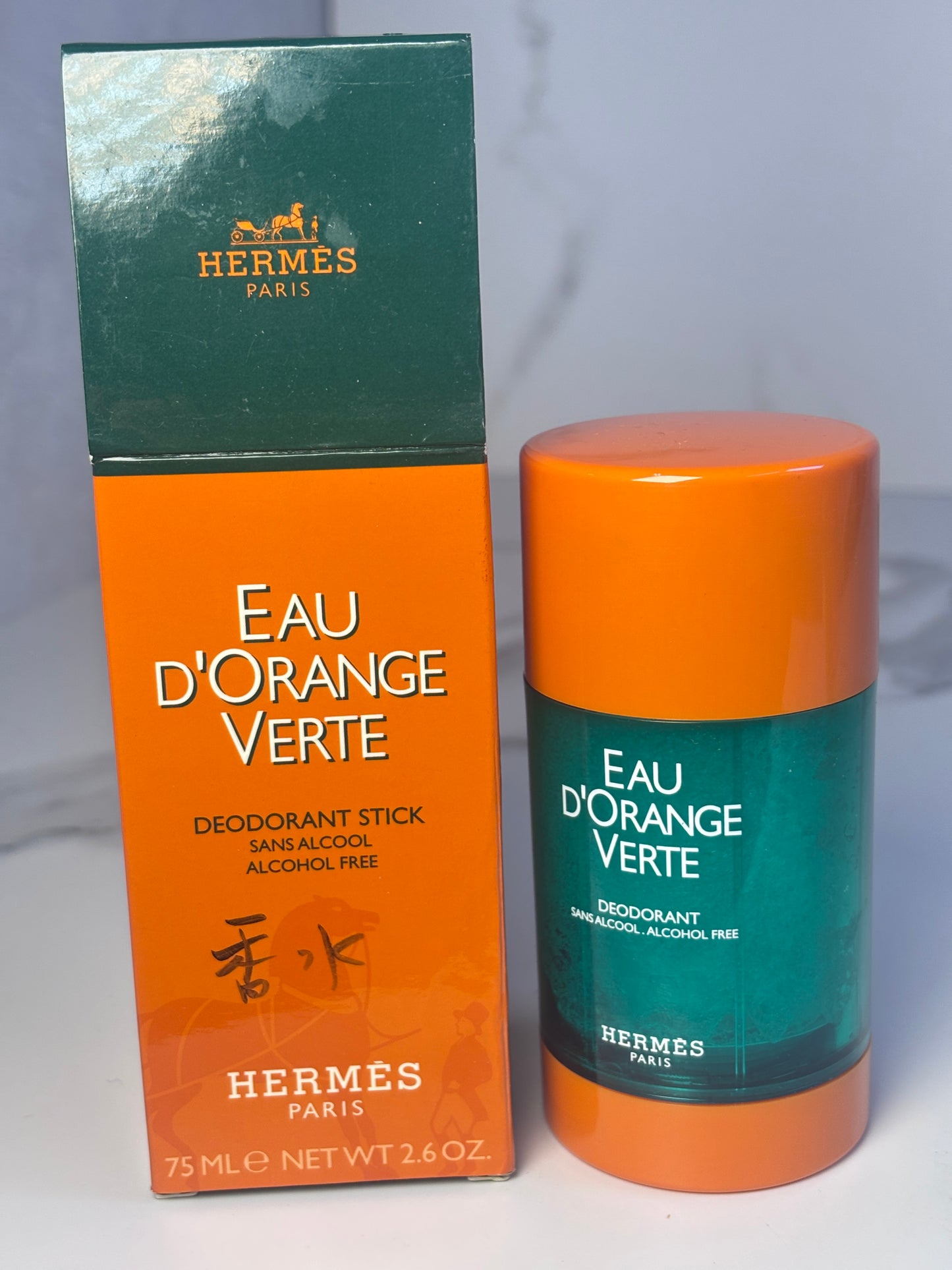 Auth Hermes 75ml 2.6 oz Eau d'orange verte deodorant stick - 010425