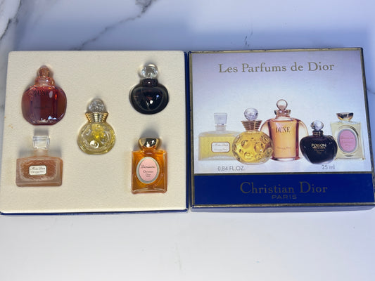Auth Christian Dior  7.5ml 1/4 oz x 5 EDT eau de Toilette  - 010425