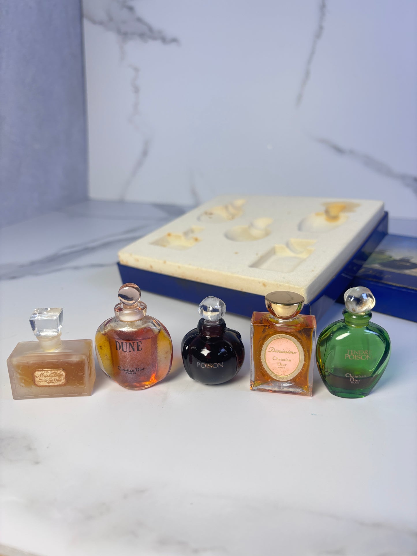 Auth Christian Dior 7.5ml 1/4 oz x 5 EDT eau de Toilette - 010425