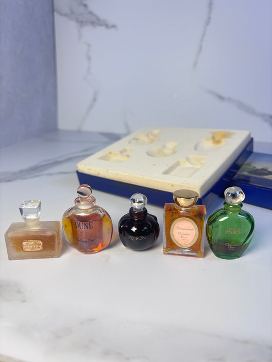 Auth Christian Dior  7.5ml 1/4 oz x 5 EDT eau de Toilette  - 010425