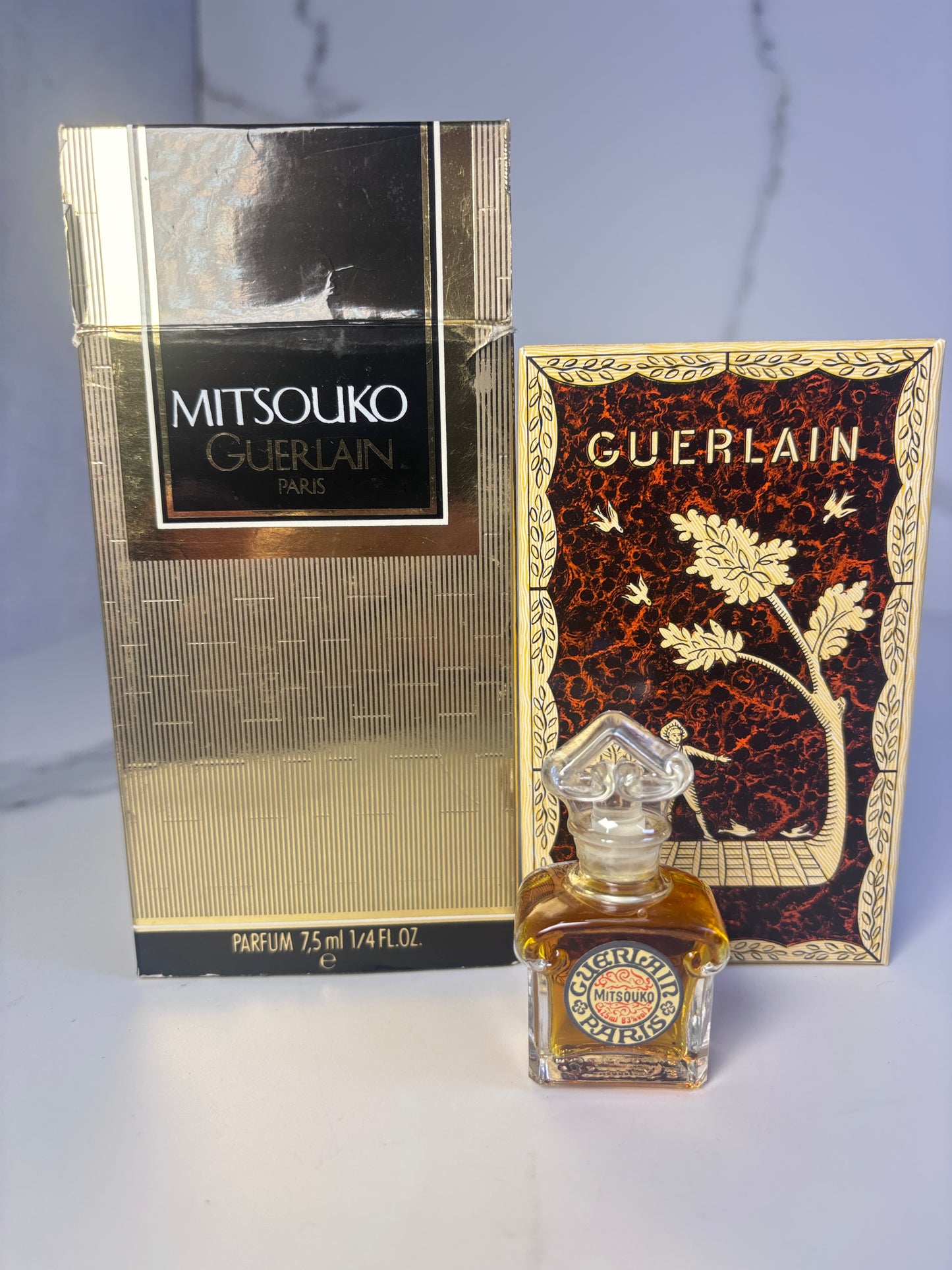 Sealed Guerlain mitsouko 7.5ml 1/4 oz Parfum Perfume - 010425