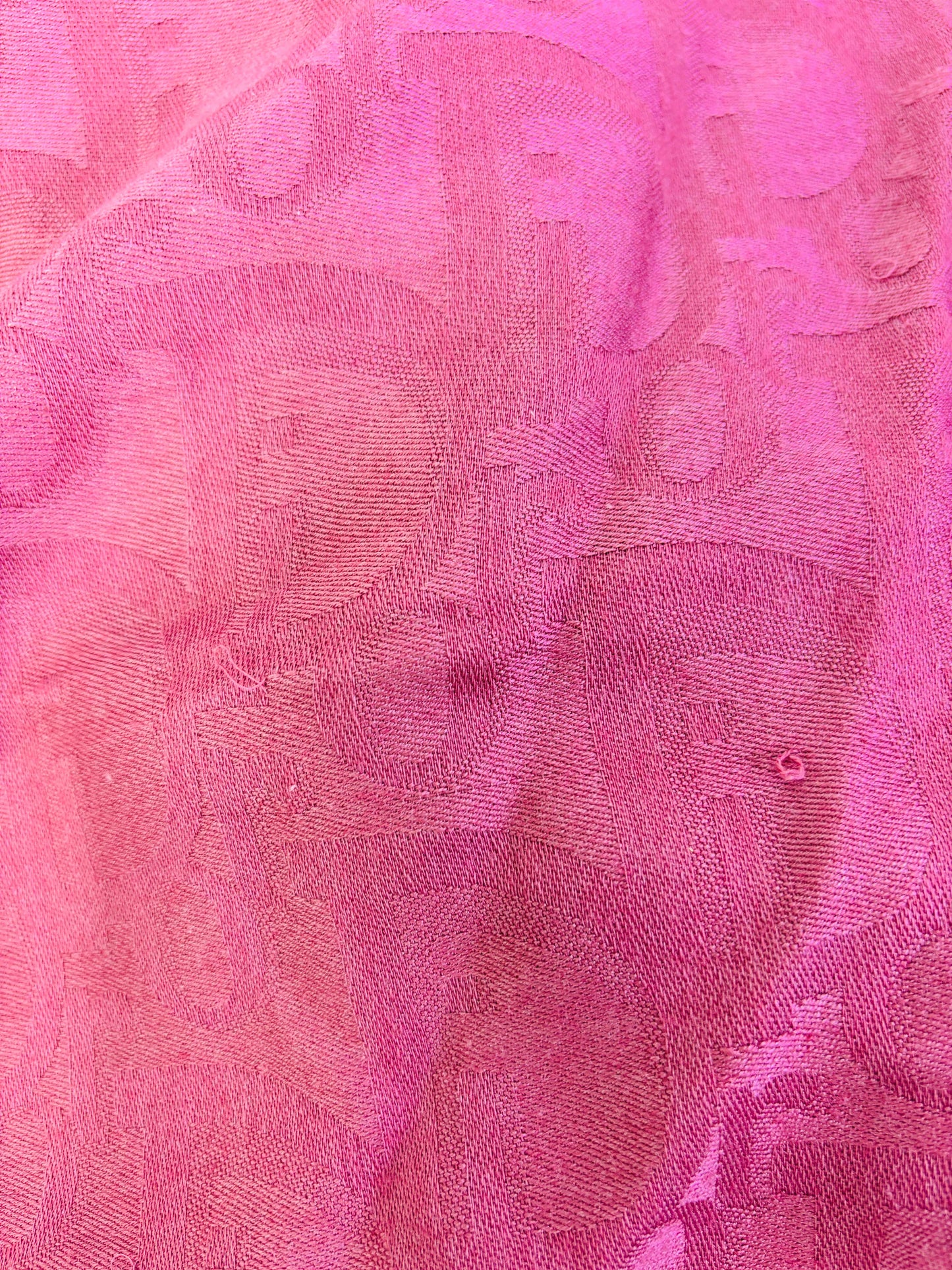 Auth Christian Dior Scarf Deep pink 45 x 170cm - 070524