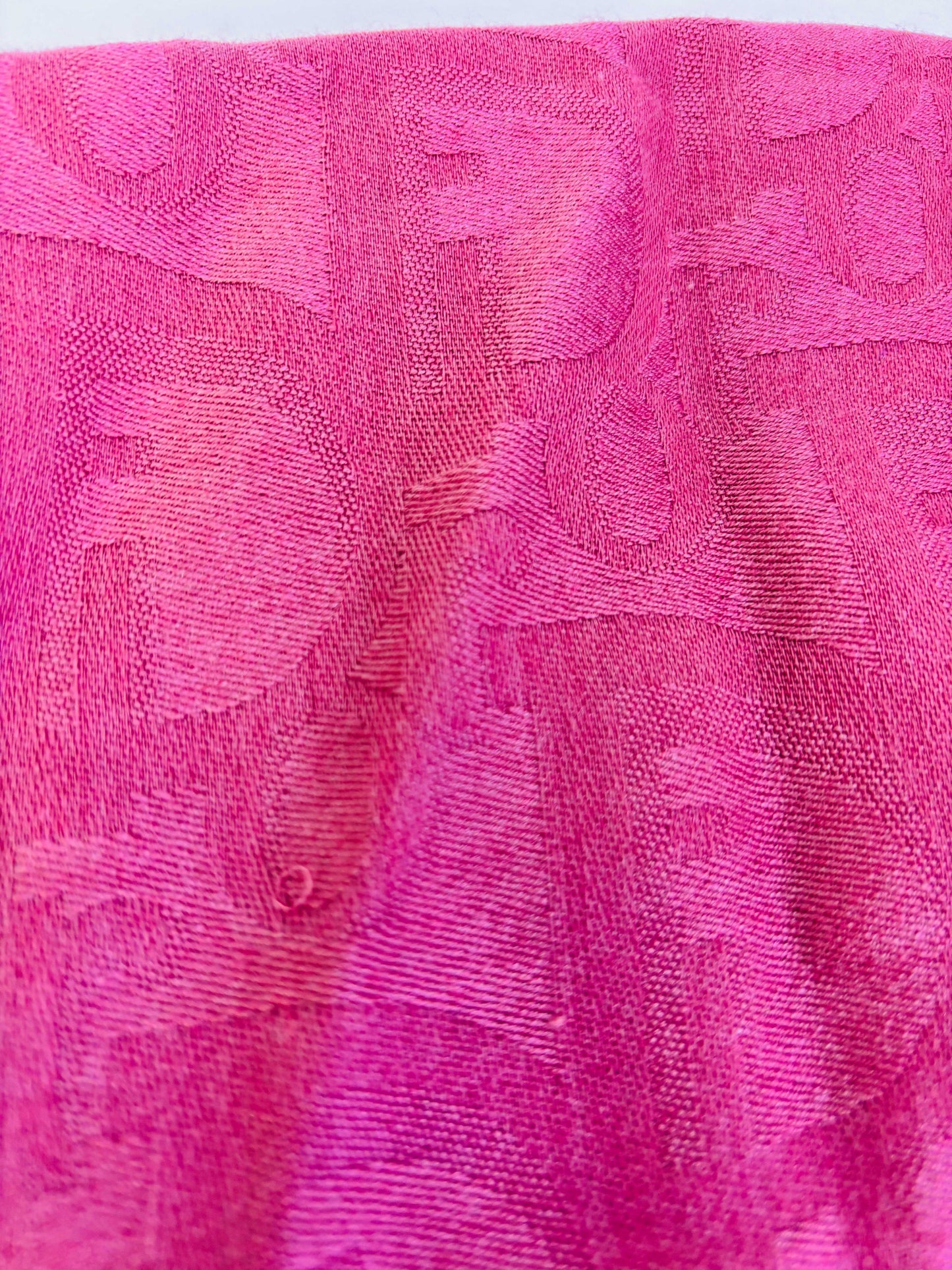 Auth Christian Dior Scarf Deep pink 45 x 170cm - 070524
