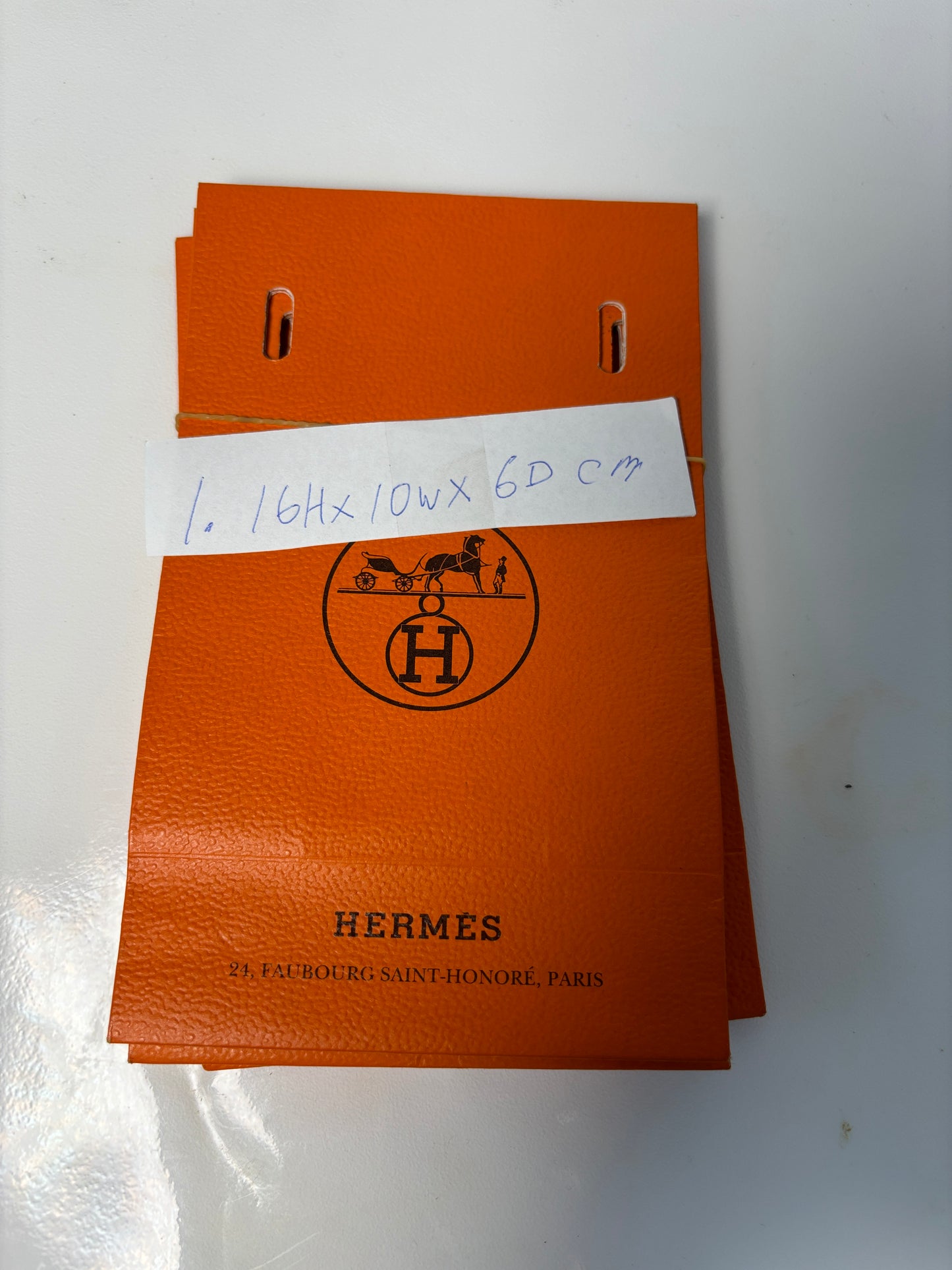 Original Hermes empty paper gift bag 7 sizes for jewellery rings bracelet shoes bag