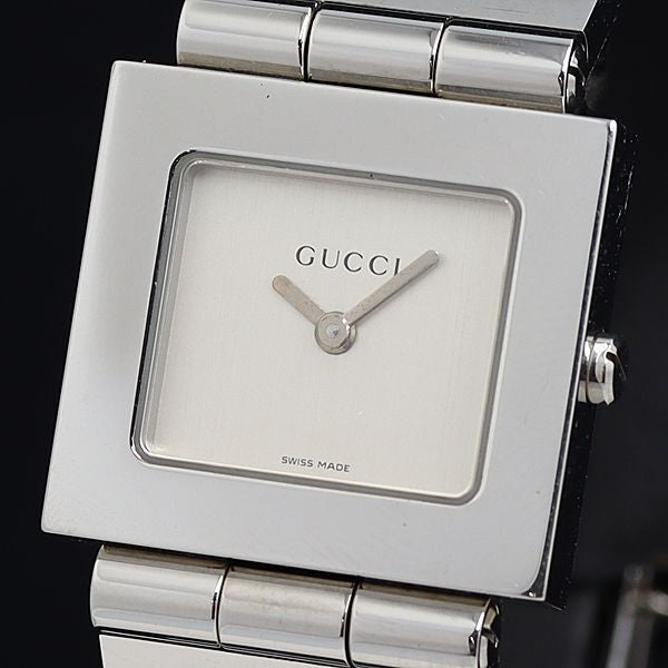 Rare Women Gucci silver tone watch - 060624