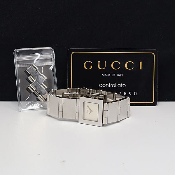 Rare Women Gucci silver tone watch - 060624