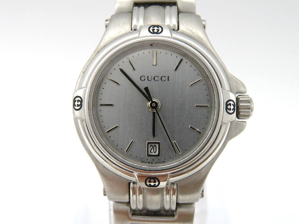 Rare Women Gucci silver tone watch - 060624