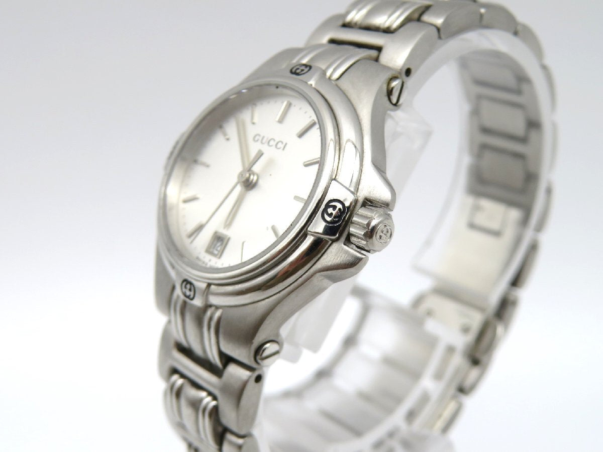 Rare Women Gucci silver tone watch - 060624