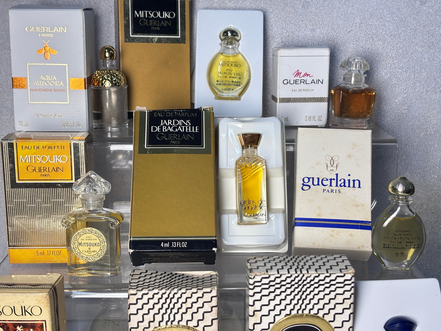 Guerlain Mitsouko Mini Miniatures AQUA Jardins 4ml 7.5ml - JUN-A10
