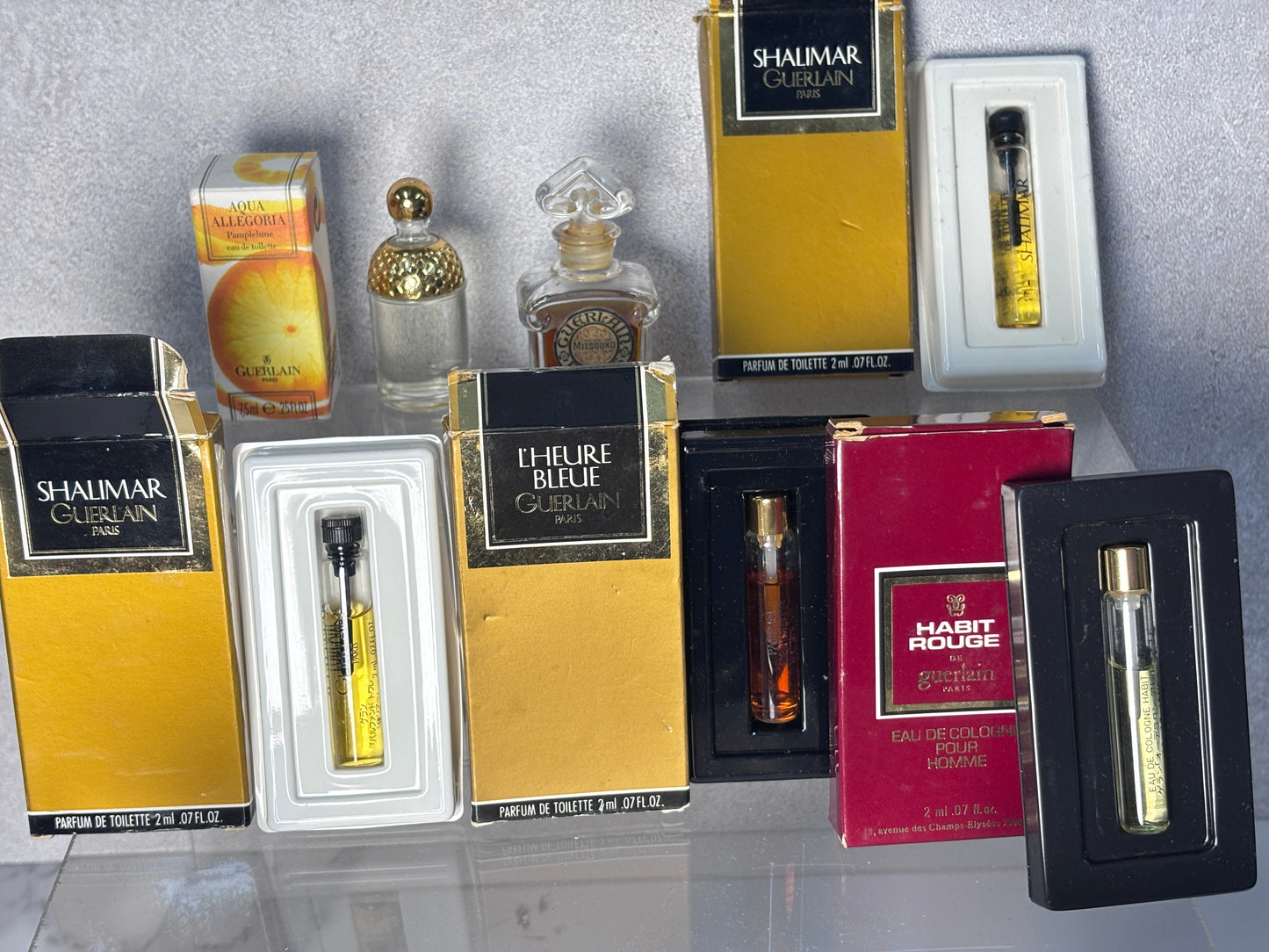 Guerlain L'HEure Mini Miniatures Habit Jardins 2ml 4ml 7.5ml - JUN-A11