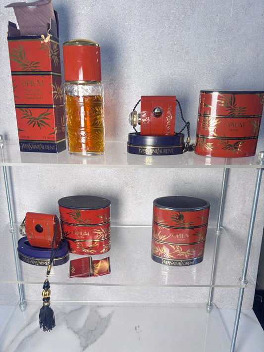 Rare YSL Yves Saint Laurent Opium 50ml 1.7 oz, 7.5ml Parfum  - 230625