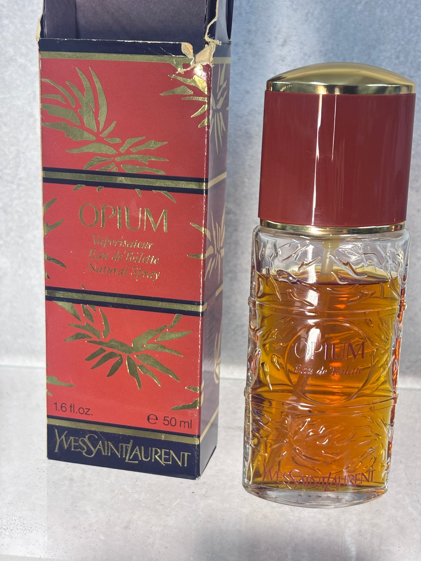 Rare YSL Yves Saint Laurent Opium 50ml 1.7 oz, 7.5ml Parfum - 230625