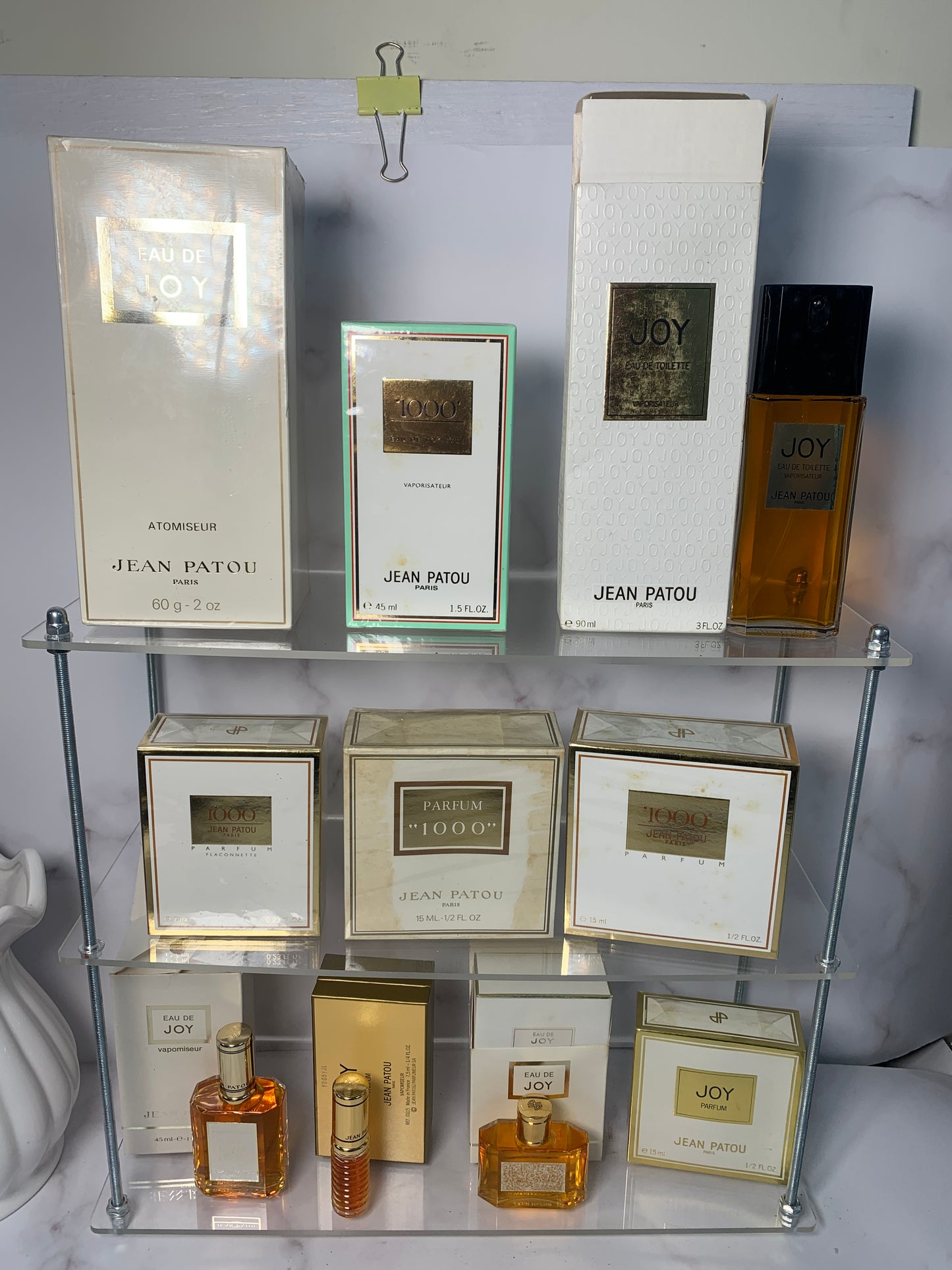 Jean Patou 1000 Joy Eau de Toilette 90ml 45ml Parfum 15ml 7ml