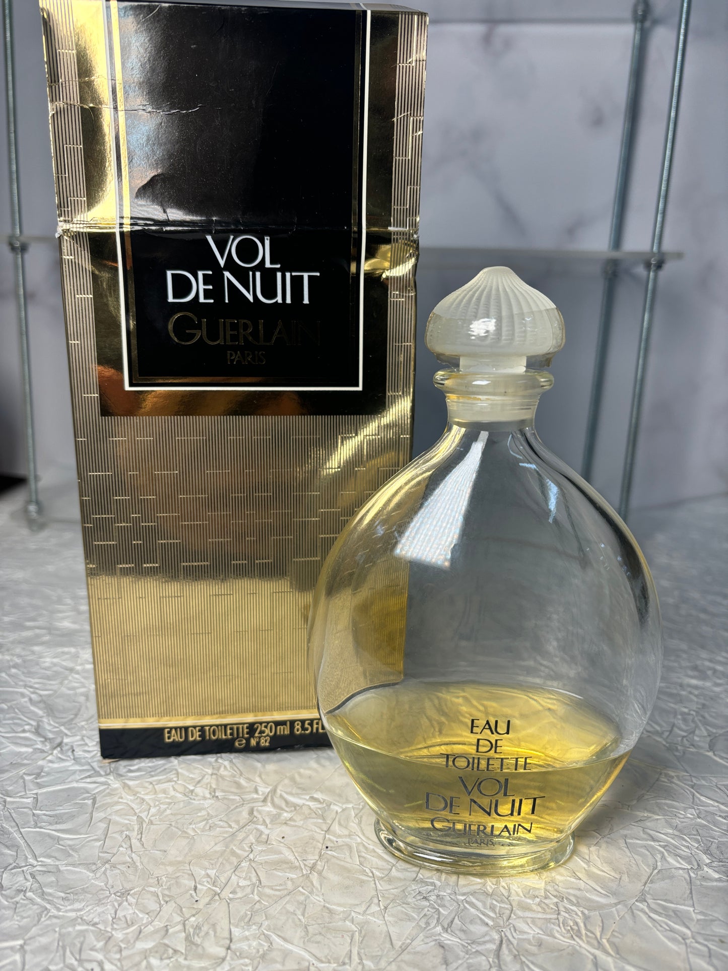 Rare Guerlain 250ml 8.5 oz Vol de nuit Eau de Toilette with box - 181024-6