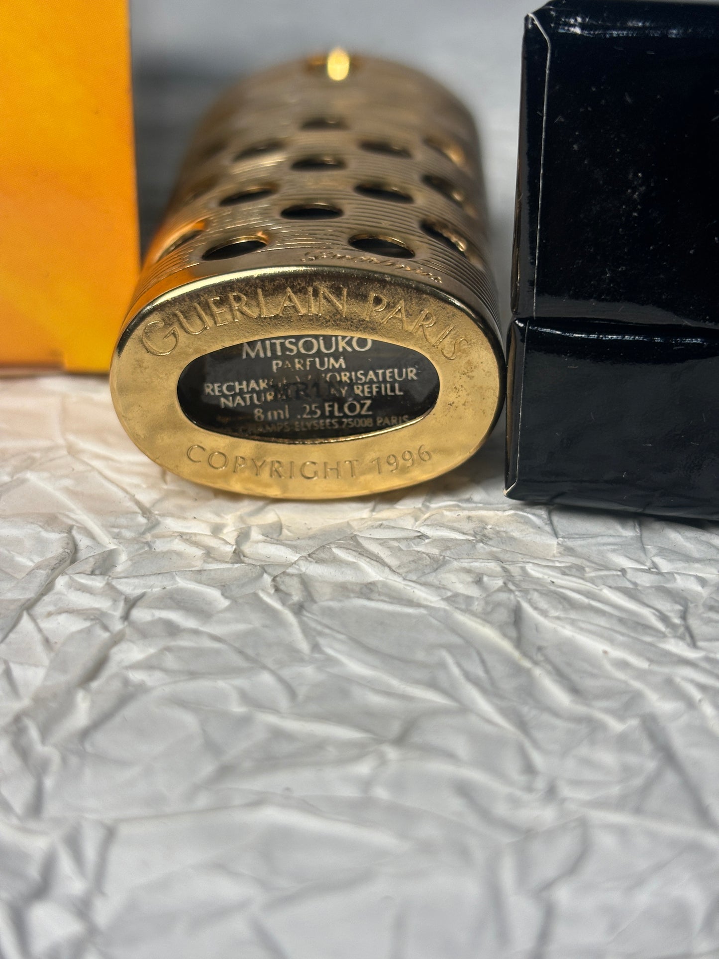 Rare Guerlain 8ml 1/3 oz Mitsouko Parfum perfume with box - 181024-9
