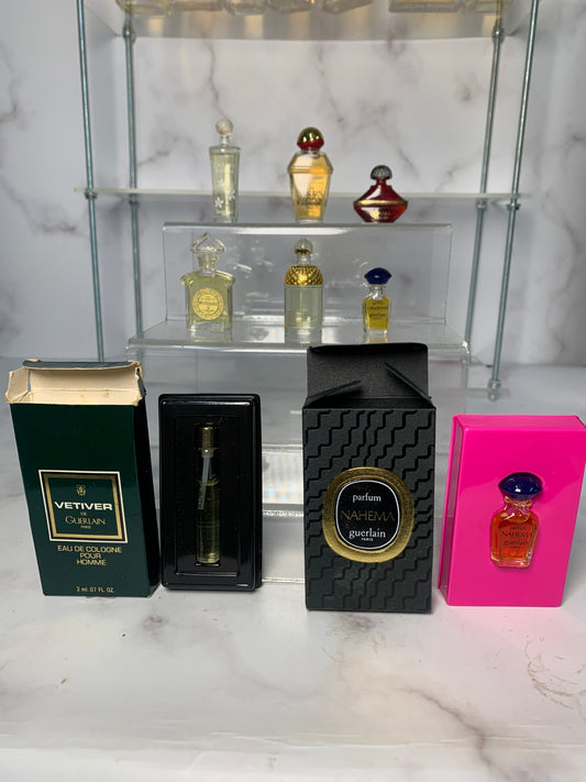 Mini Guerlian Cherry vetiver samsara mitsouko chamade 2ml - 7.5ml EDT