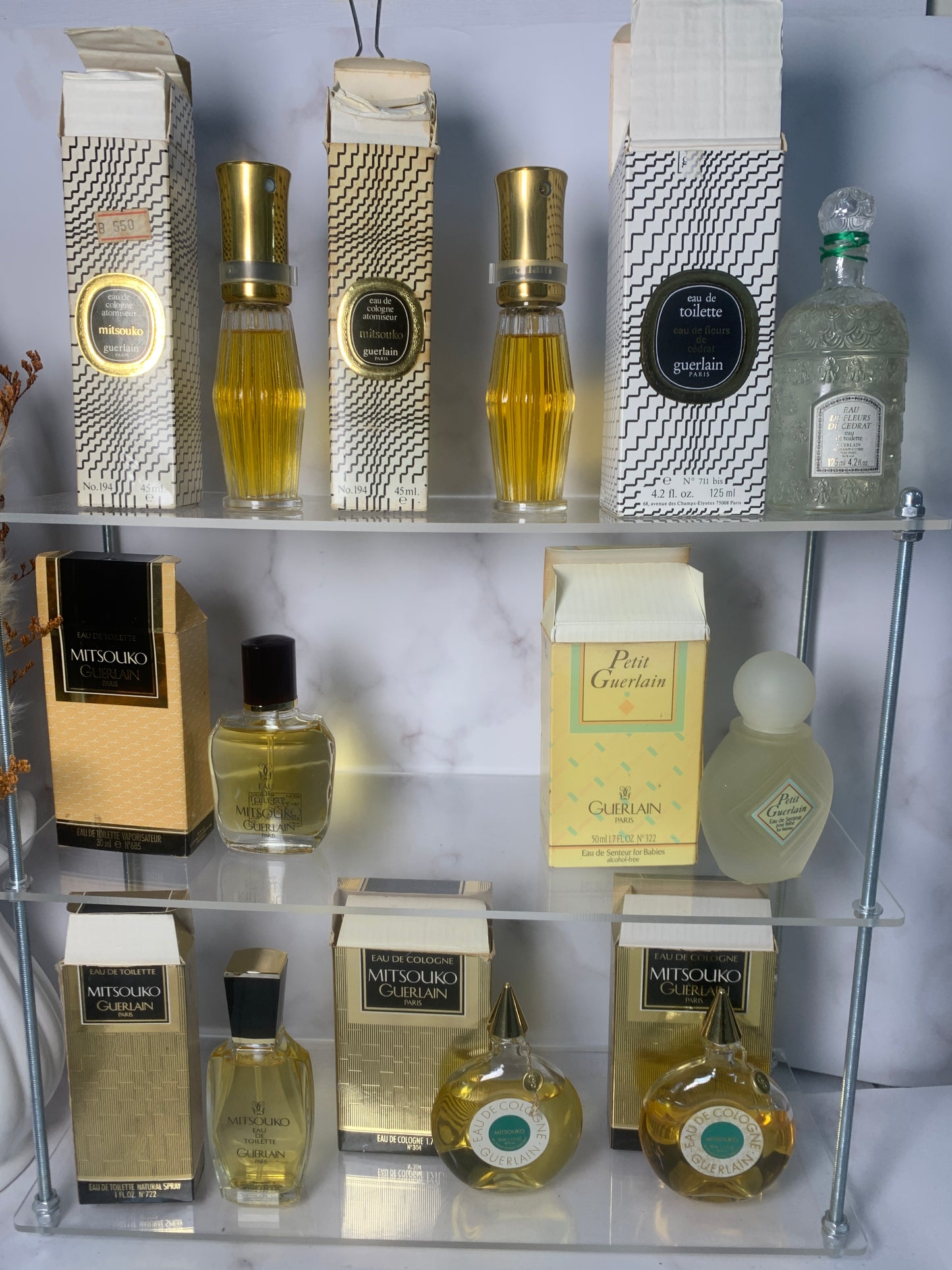 Guerlain Mitsouko 45ml EDC, eau de Fleurs dedrat Petite - 1MAY22