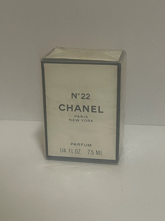 cas_v_apr_1-23 CHANEL No.22  7.5ml 1/4 oz parfum perfume