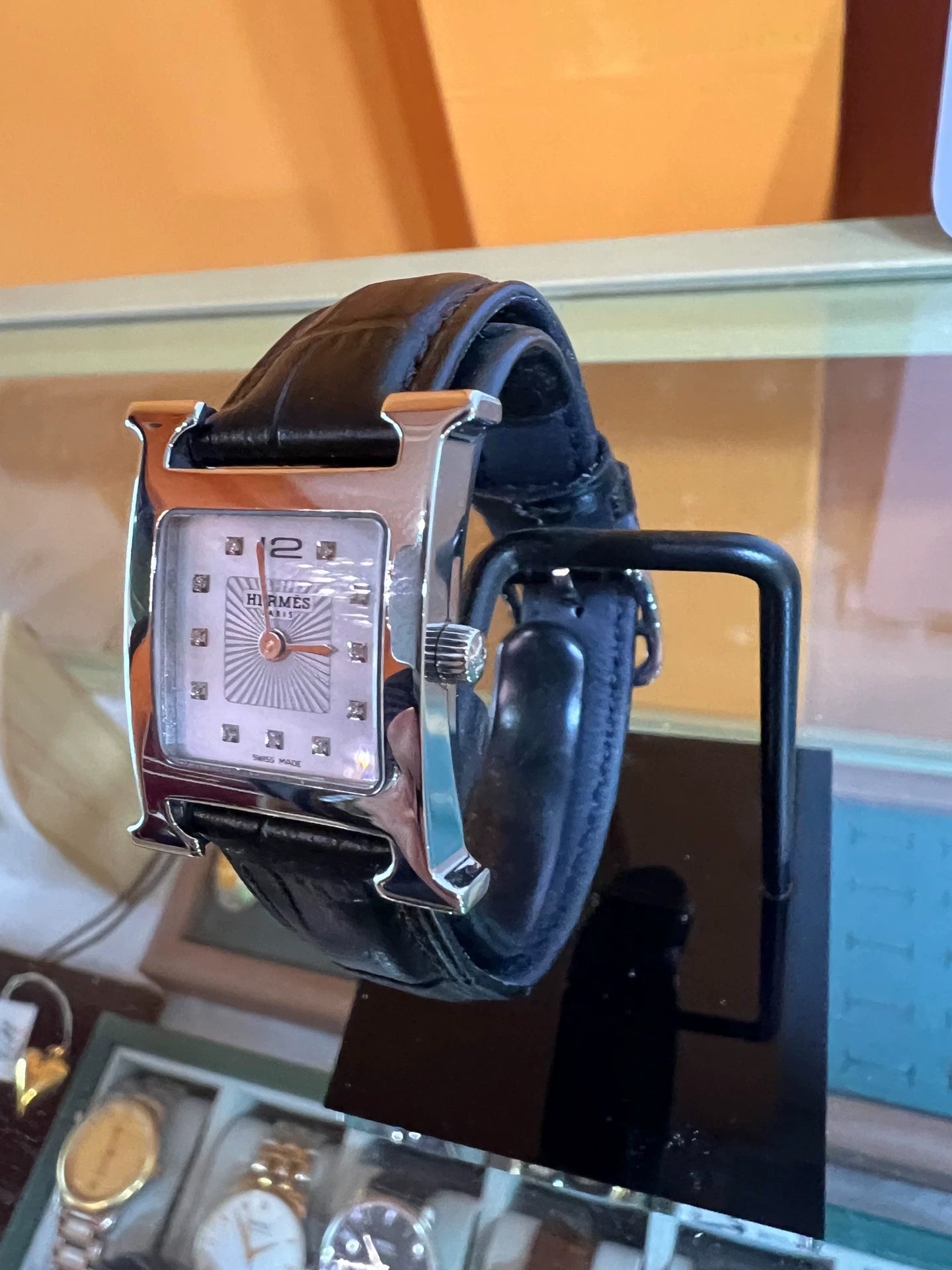 291024-88 Hermes Quartz female watch stainless steel