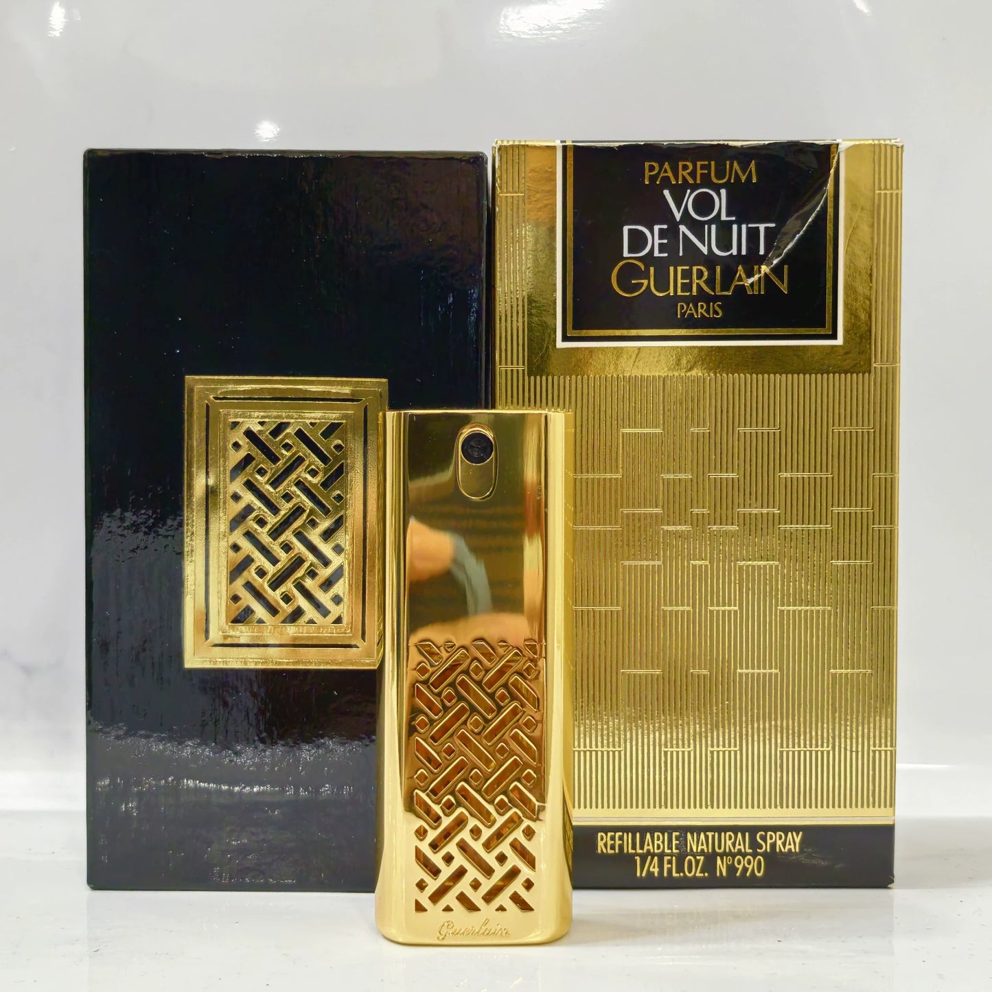 070525-76 Guerlain Vol de Nuit Parfum Perfume 8ml 1/4 oz