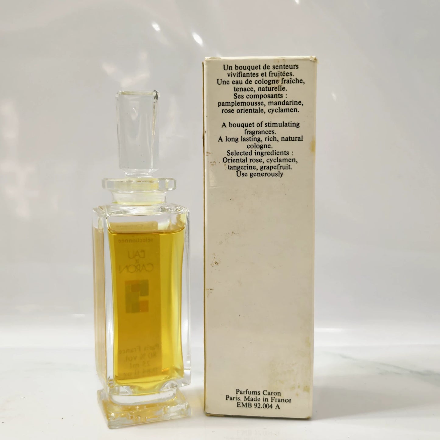 030625-1 Caron Eau de Cologne EDC 25ml 0.8oz