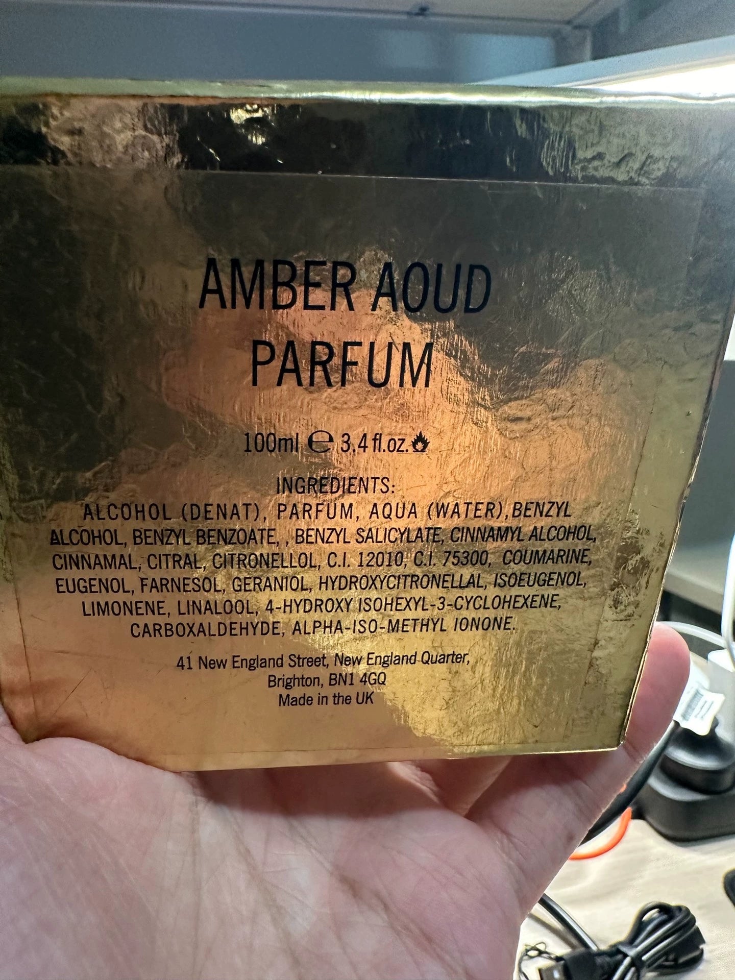 190326-45 roja amber ebony Perfume 100ml 3.4oz