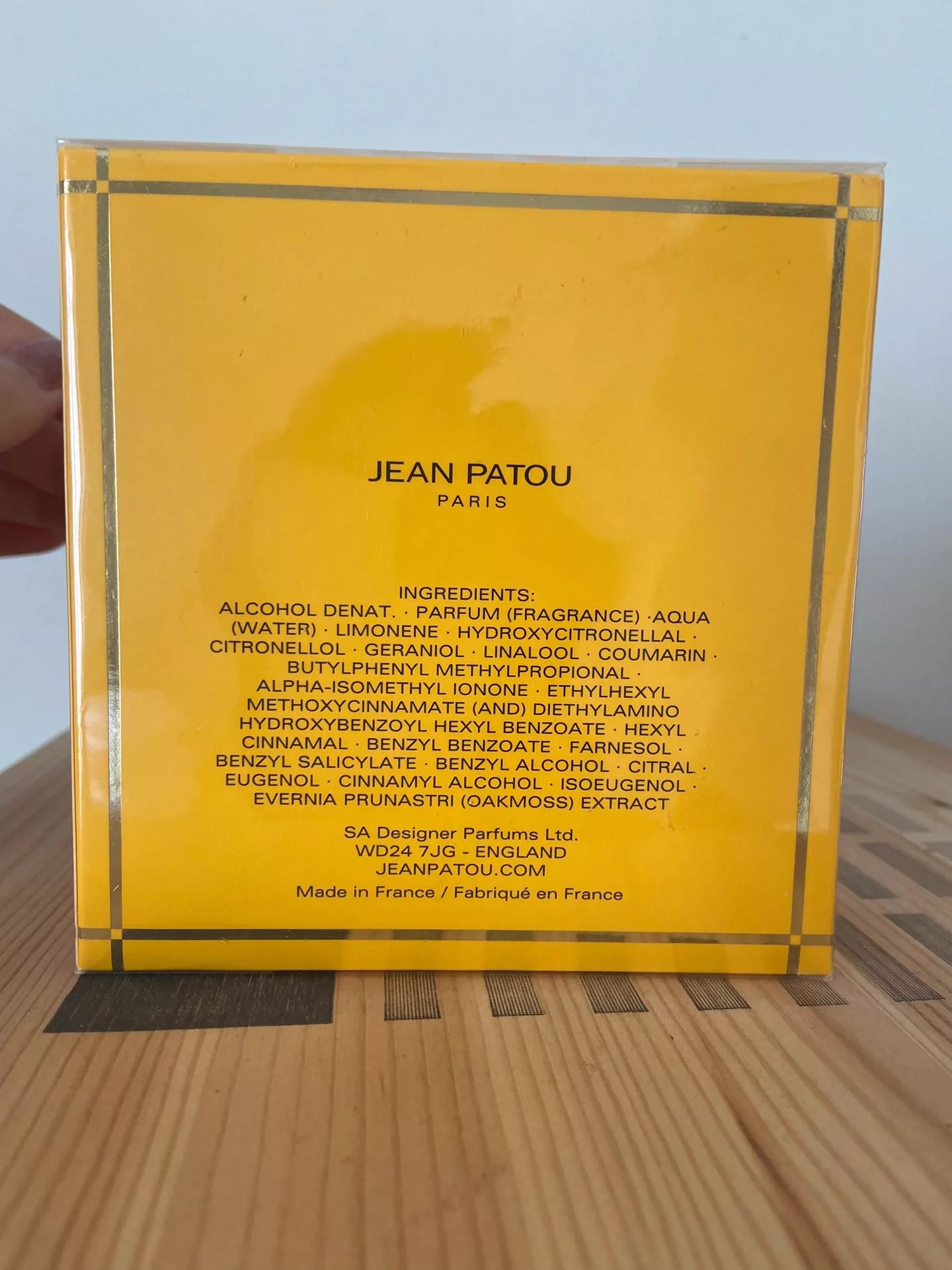 100625-70 Jean Patou Eau de Toilette EDT 75ml 2.5oz
