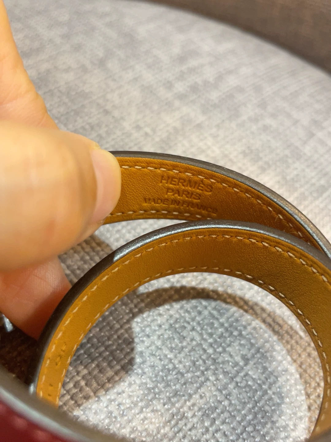 281024-74 Auth HERMES Kelly double tour bracelet hardware T1