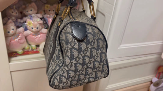 210725-6 Christian Dior navy tote bag 25 handbag