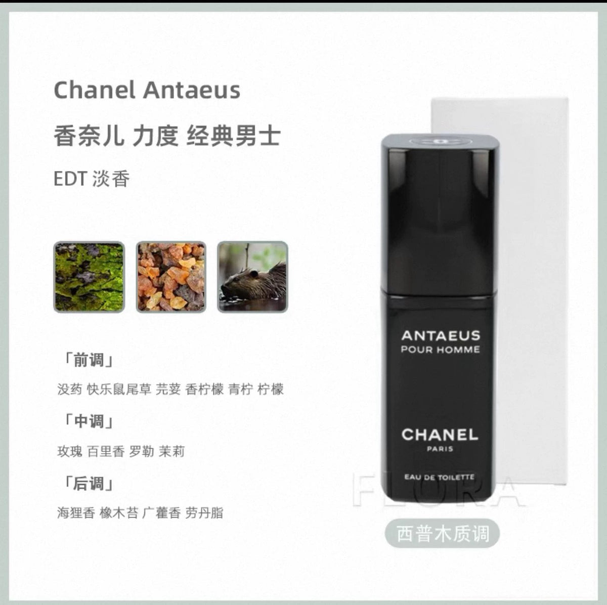 111026-108 Chanel Antaeus EDT 100ml 3.4 oz