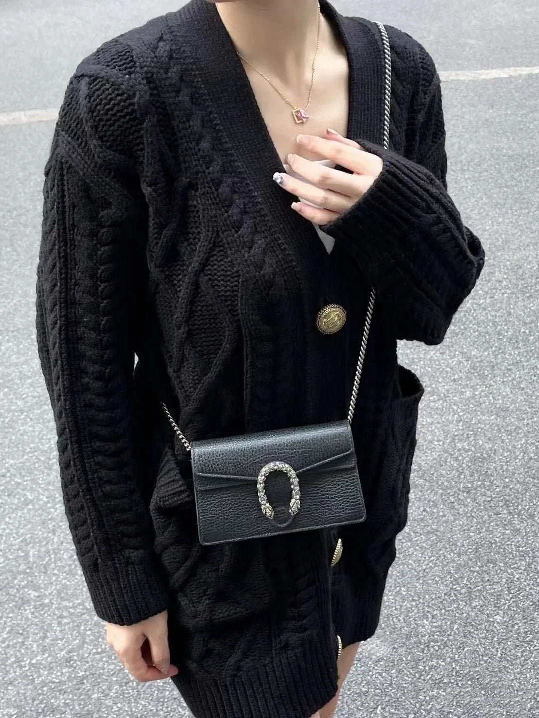 050125-6 Gucci mini shoulder chain bag