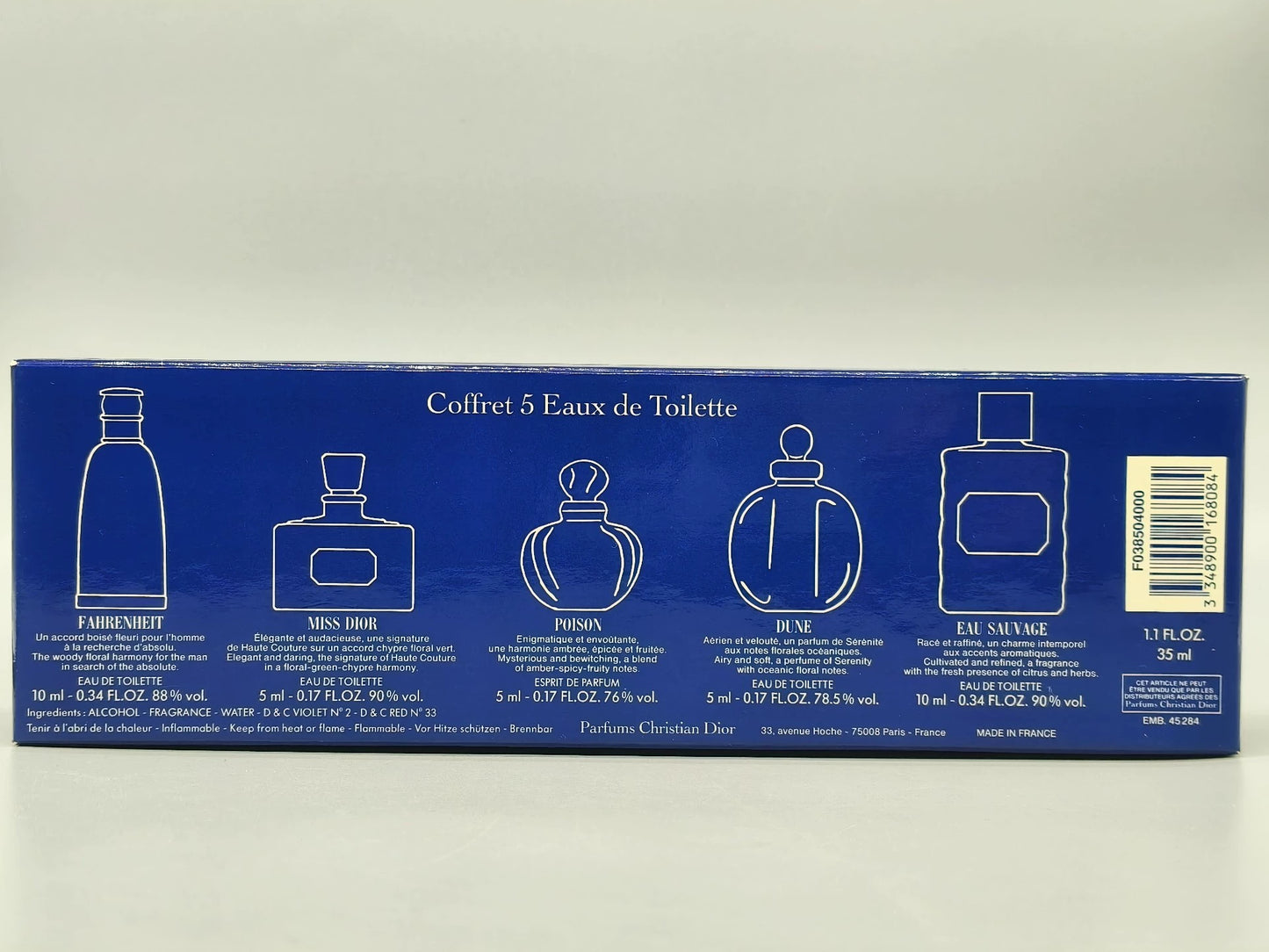 181025-95 Christian Dior Poison Eau de Toilette EDT 5 x 7.5ml