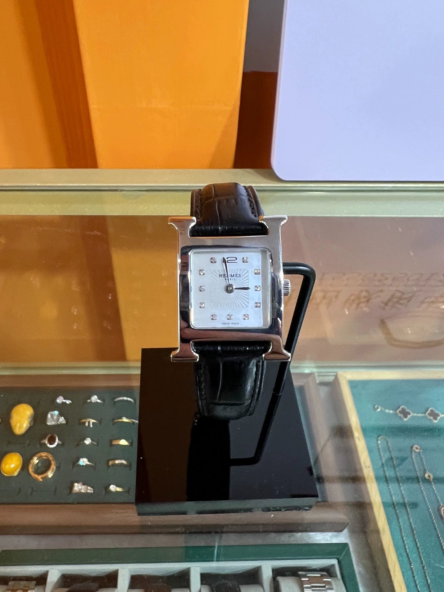 291024-88 Hermes Quartz female watch stainless steel