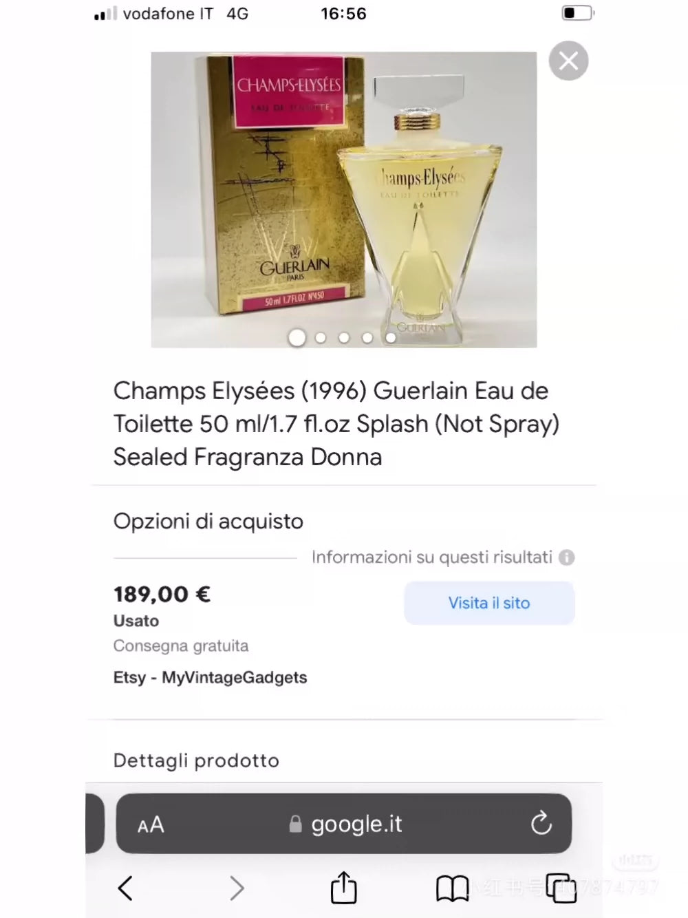 010325-44 Guerlain Champs Elysees EDT 30ml 1 oz eau de toilette