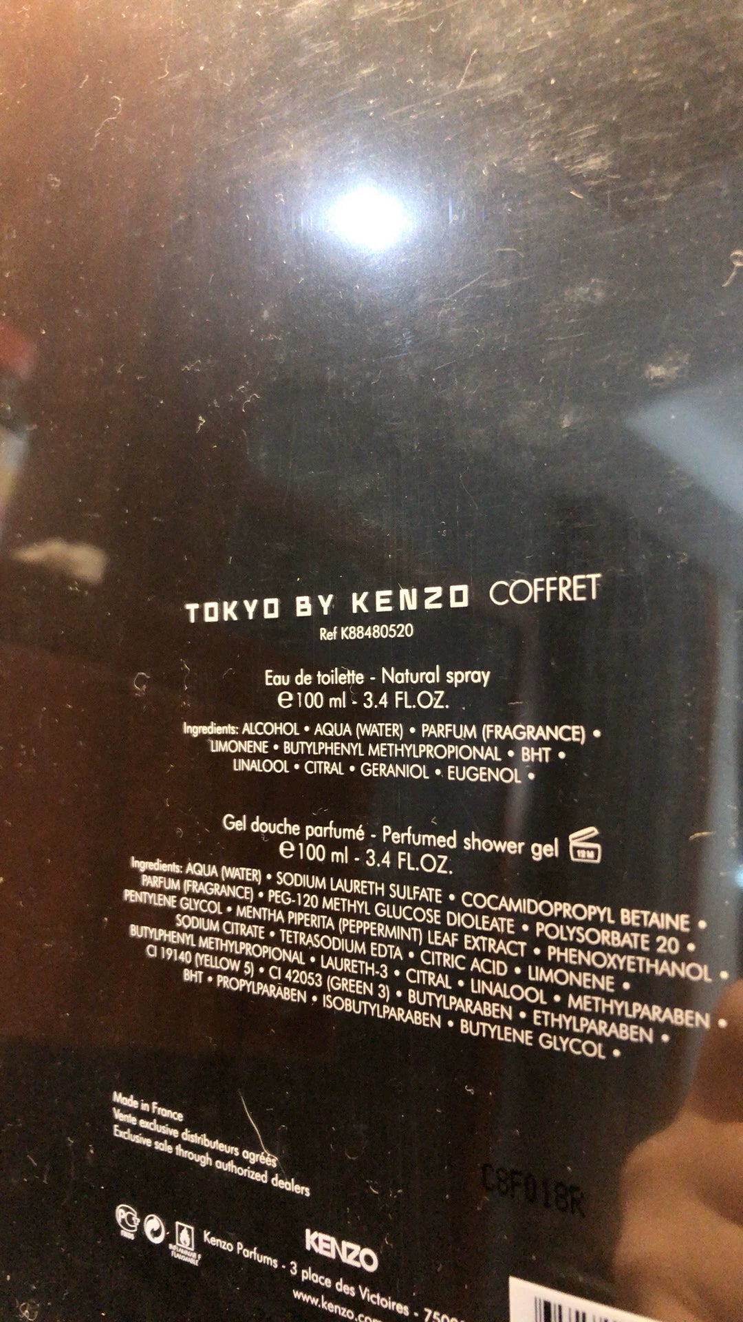 030526-1 Kenzo Tokyo EDT 100ml 3.4 oz