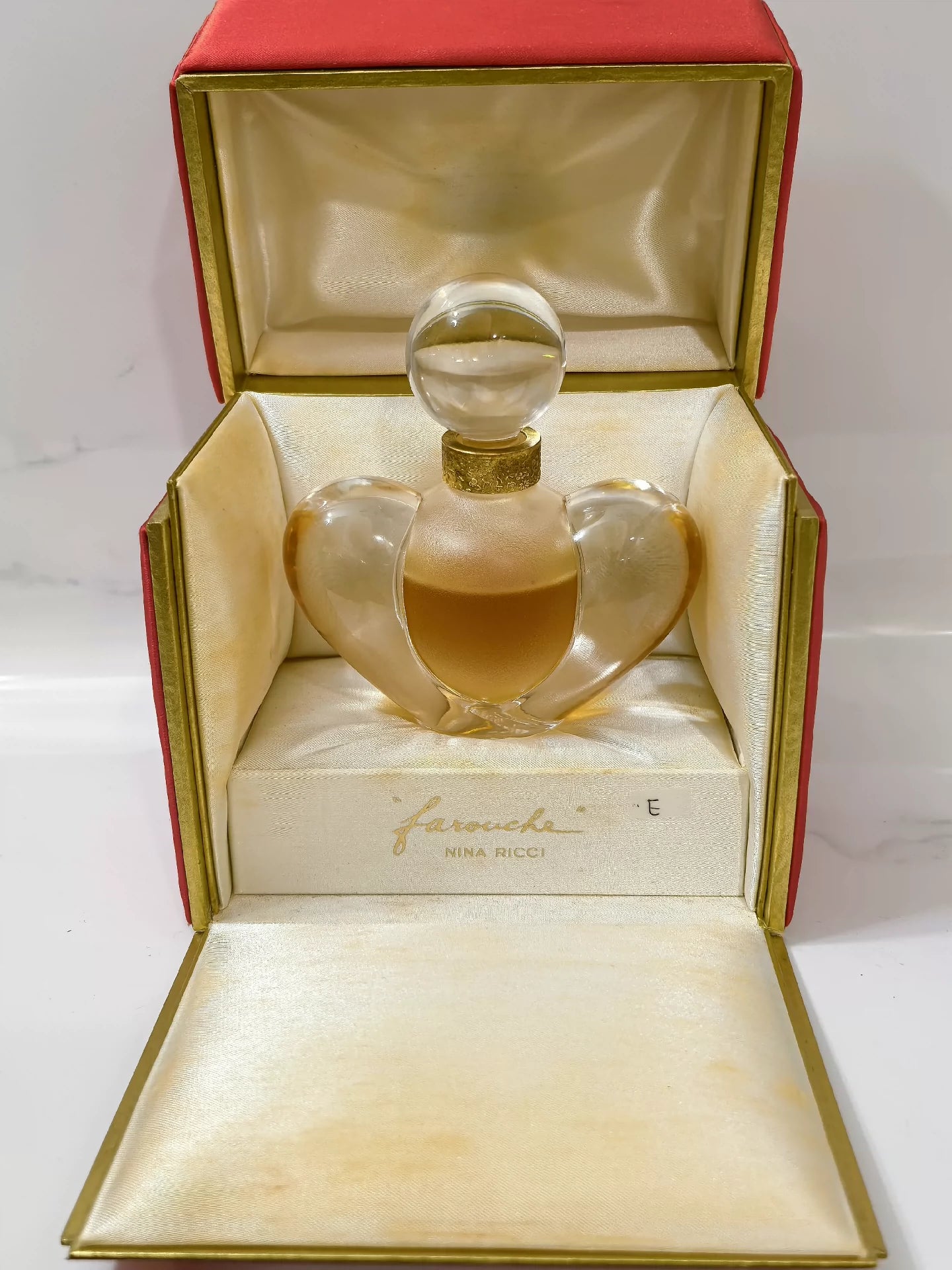 150225-18 Nina Ricci Girls' Heart 30ml 1 oz Crystal Bottle Parfum Perfume