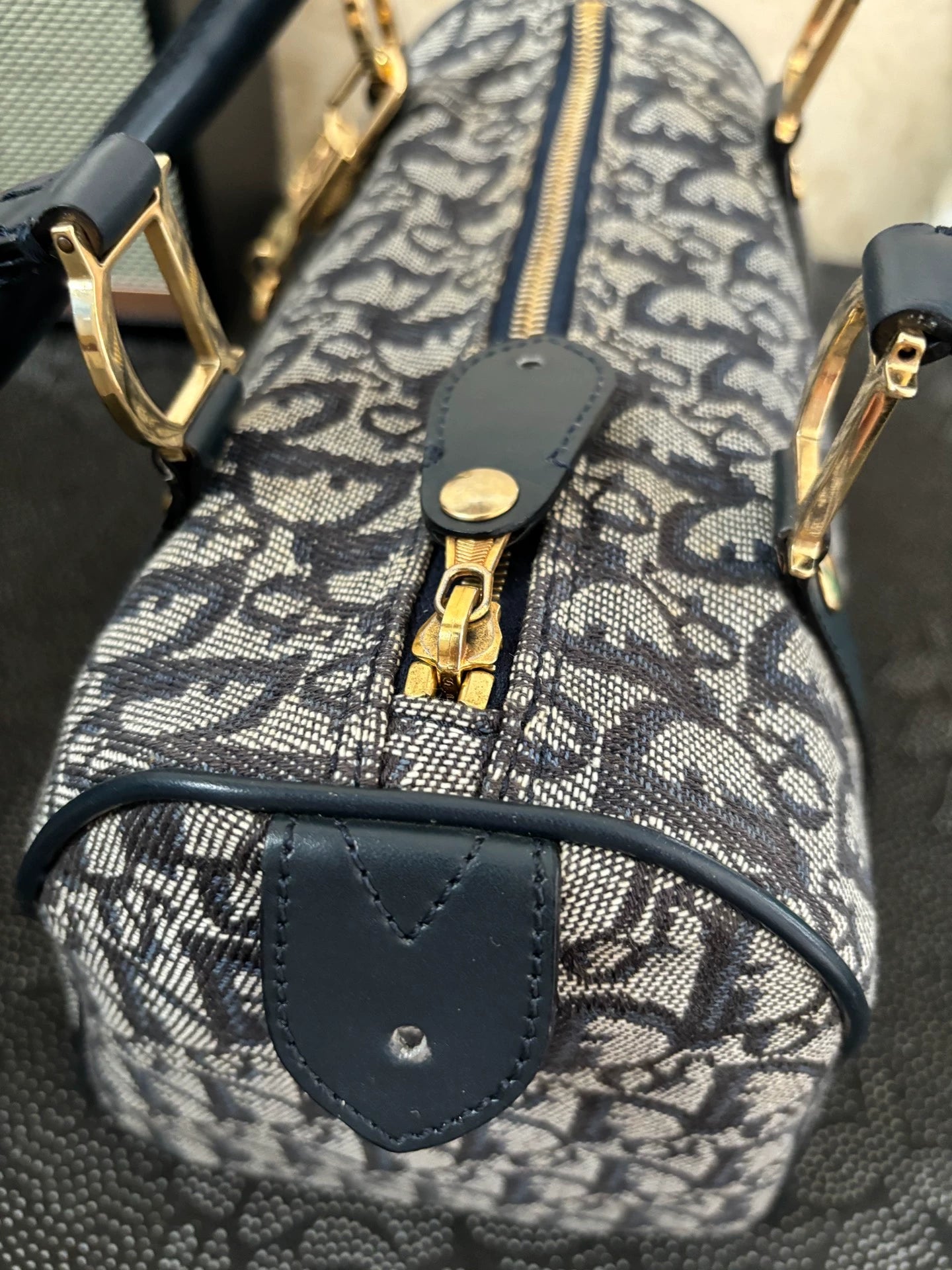 050125-4 Christian Dior handbag tote bag Blue
