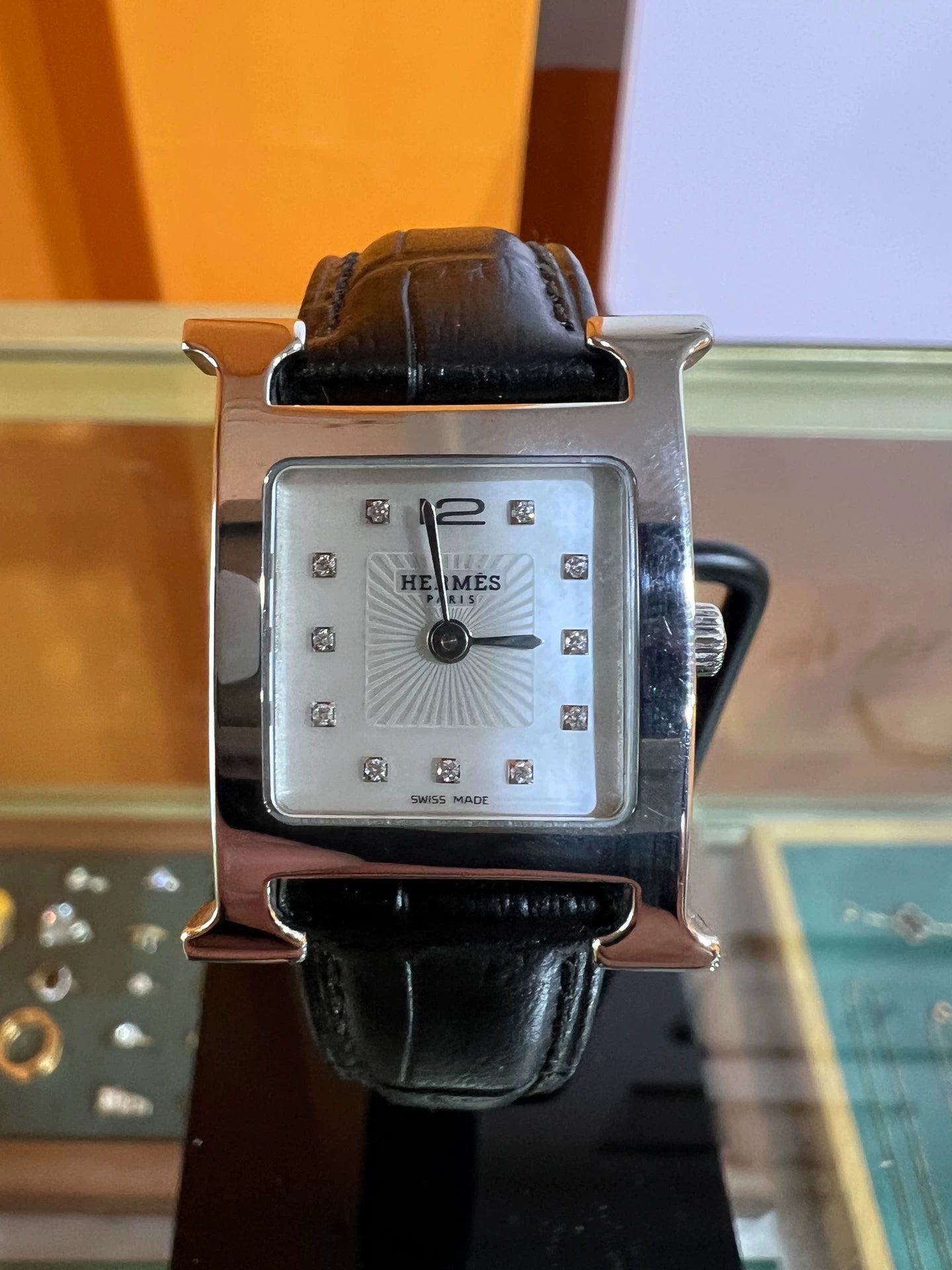291024-88 Hermes Quartz female watch stainless steel