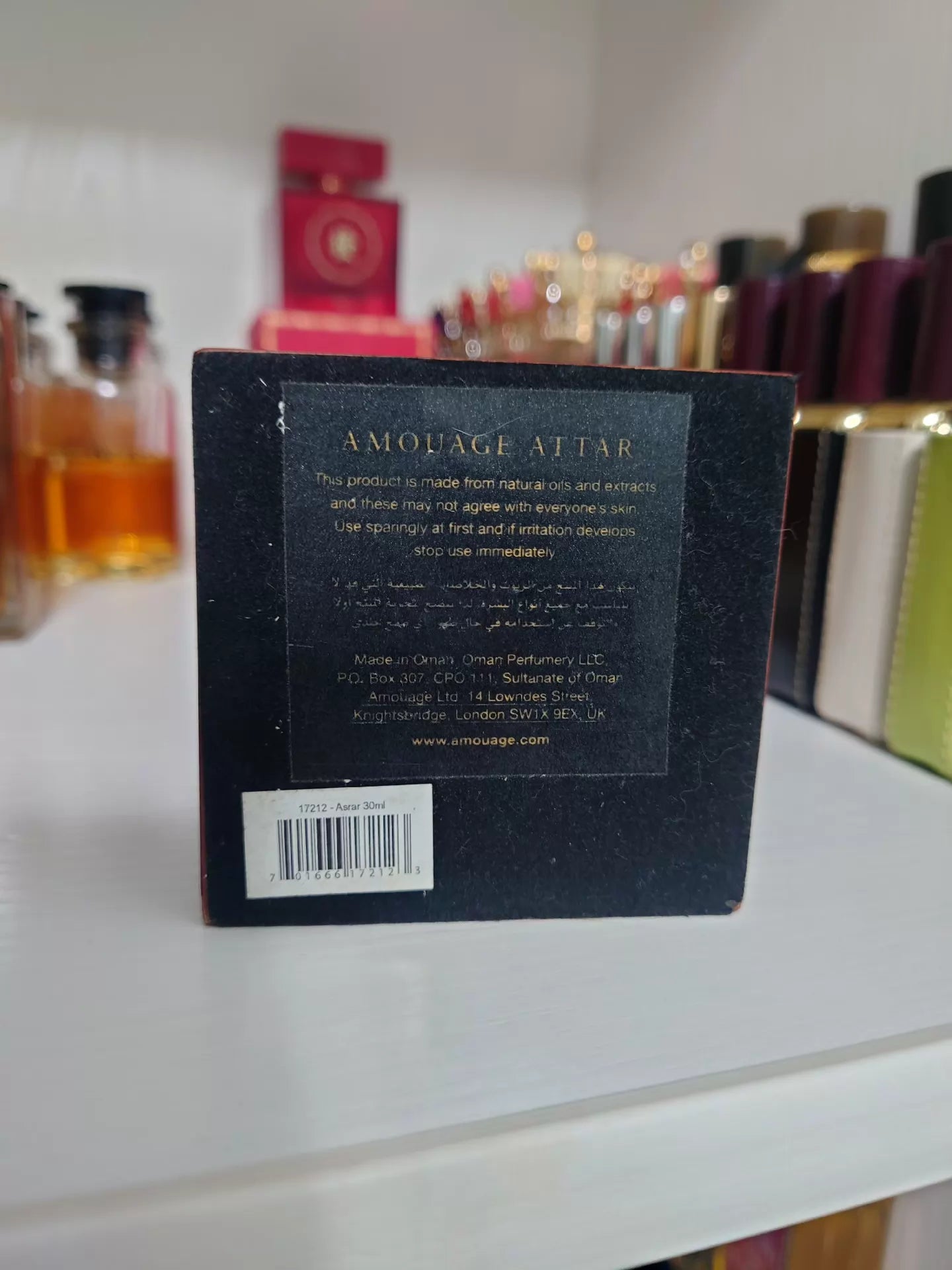 110826-29 Amouage asrar essential oil Perfume