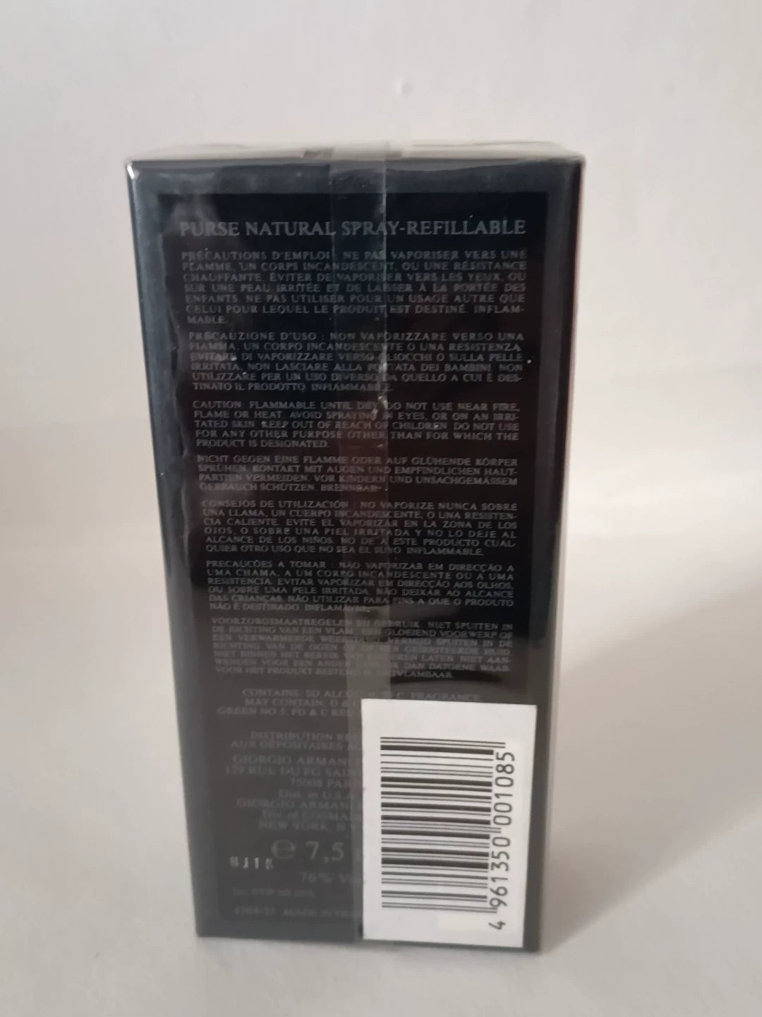 251025-82 Armani Parfum Perfume 7.5ml 0.25 oz