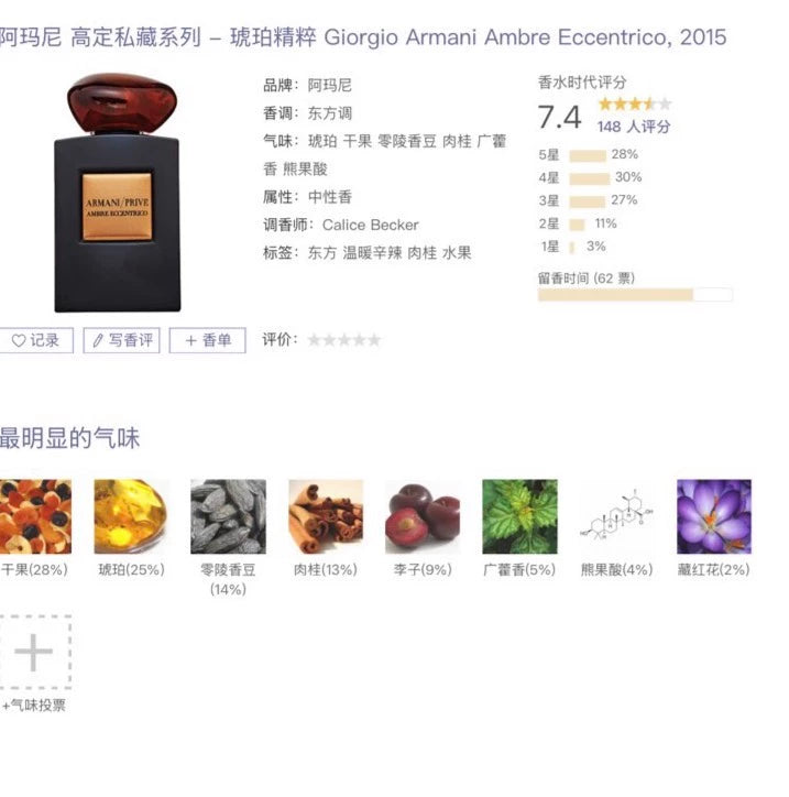 170126-36 Giorgio Armani Eau de Parfum EDP 50ml 1.7oz