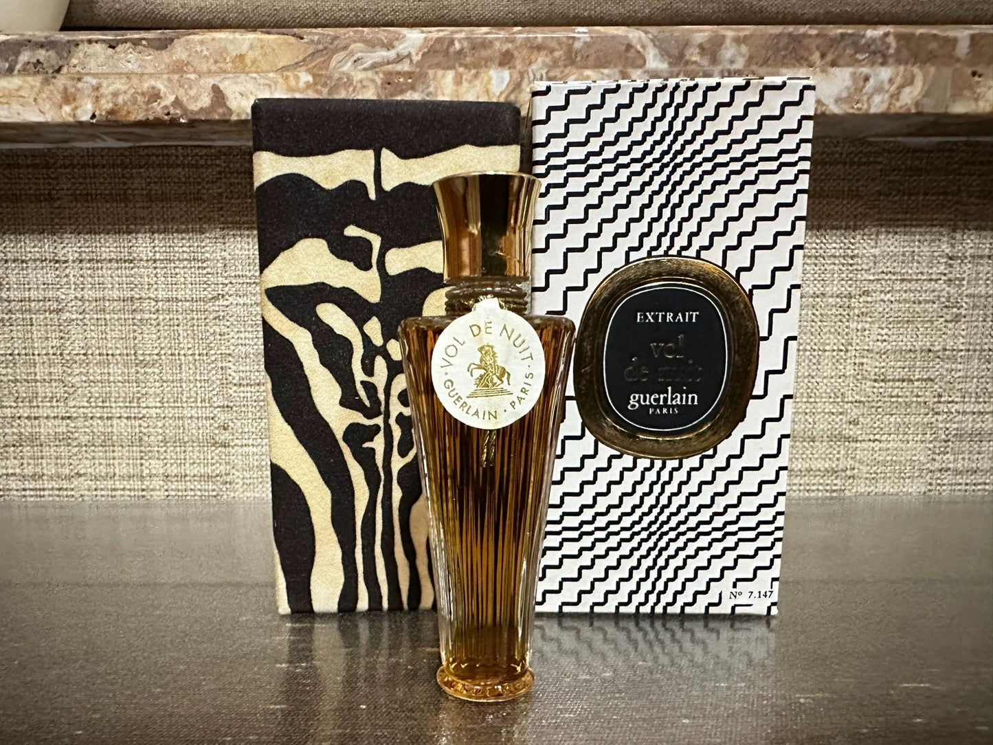 150225-57 Guerlain Vol de nuit 7ml 1/4 oz Bottle Parfum Perfume