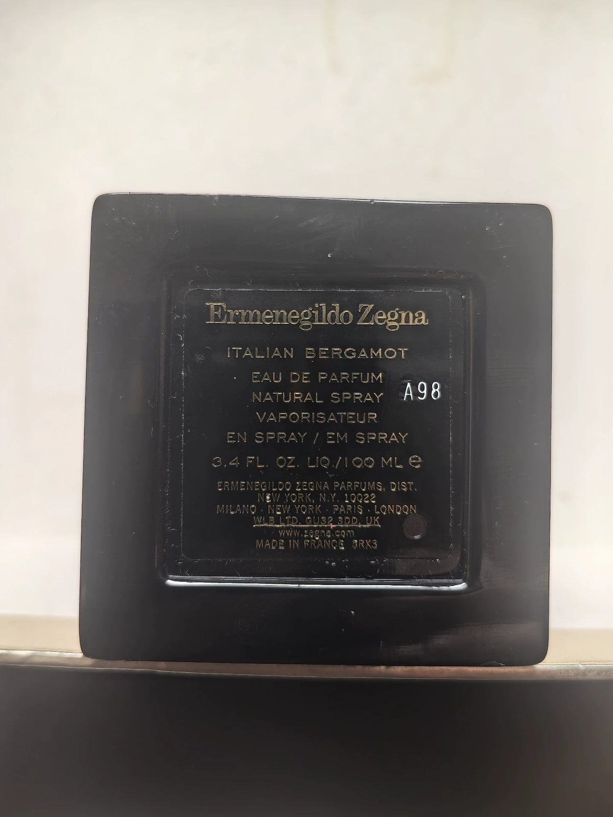 150926-164 Zegna Authentic Counter Parfum 100ml 3.4 oz