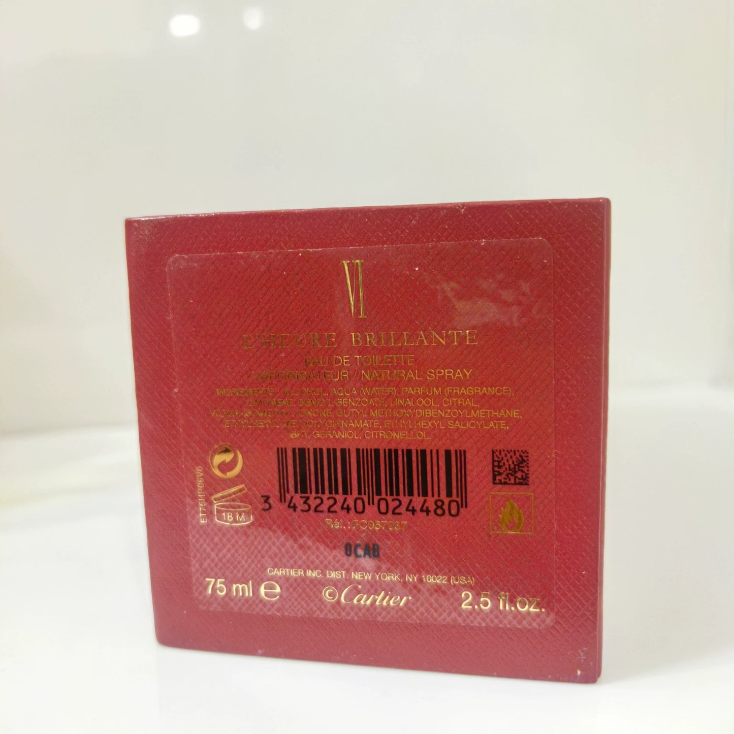 051025-7 Cartier LES Heures de parfum Perfume 75ml 2.5 oz